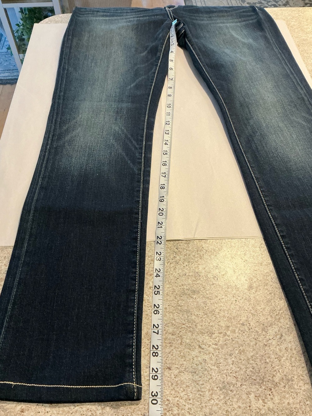 Buckle BKE Festival Stella Stretch Dark Wash Denim Straight Leg Rodeo Cowgirl 31 - Picture 12 of 16
